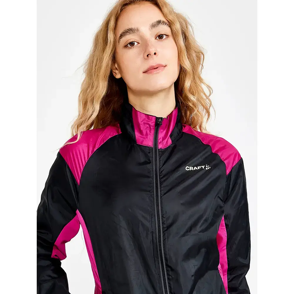 Craft PRO Hypervent Hardloopjack Zwart/Paars Dames