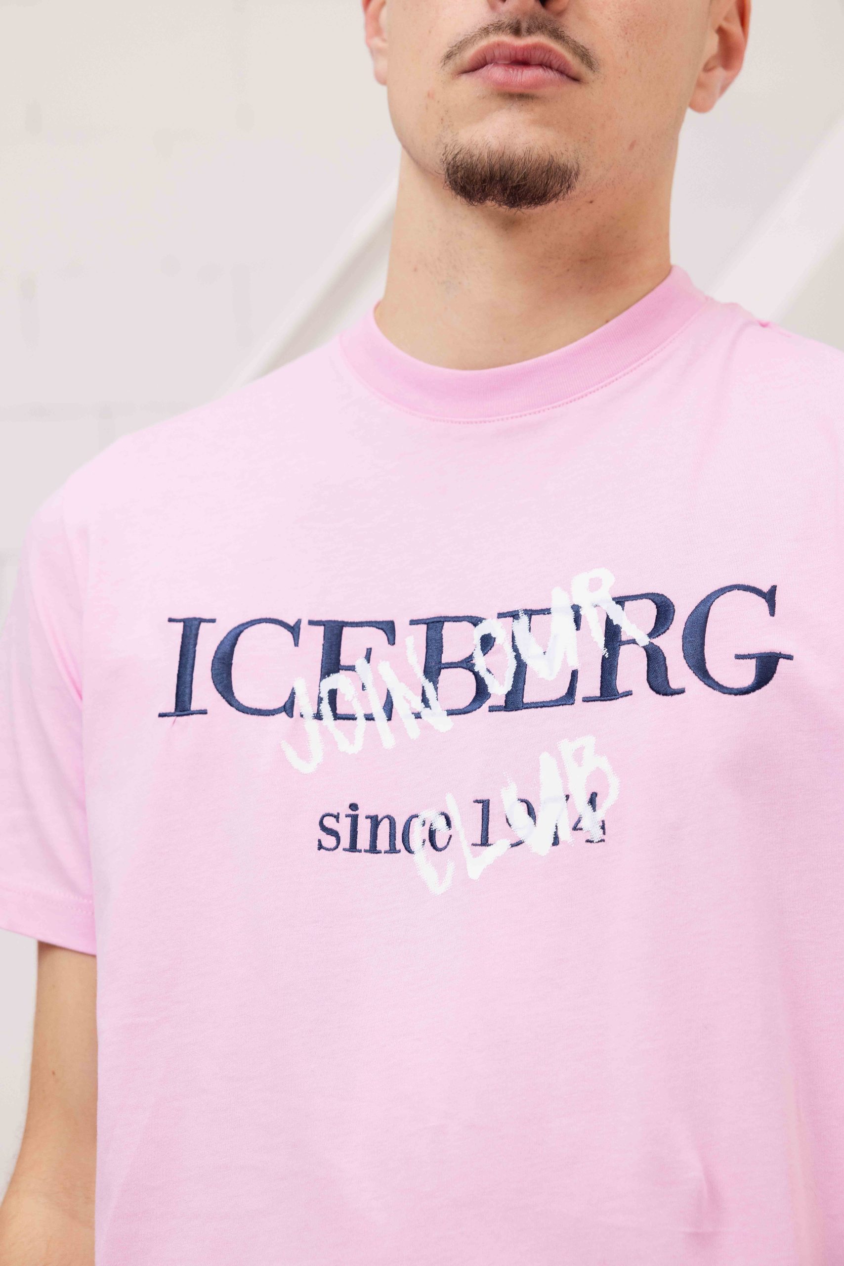 Iceberg 5D F010 Jersey T-Shirt Heren Roze