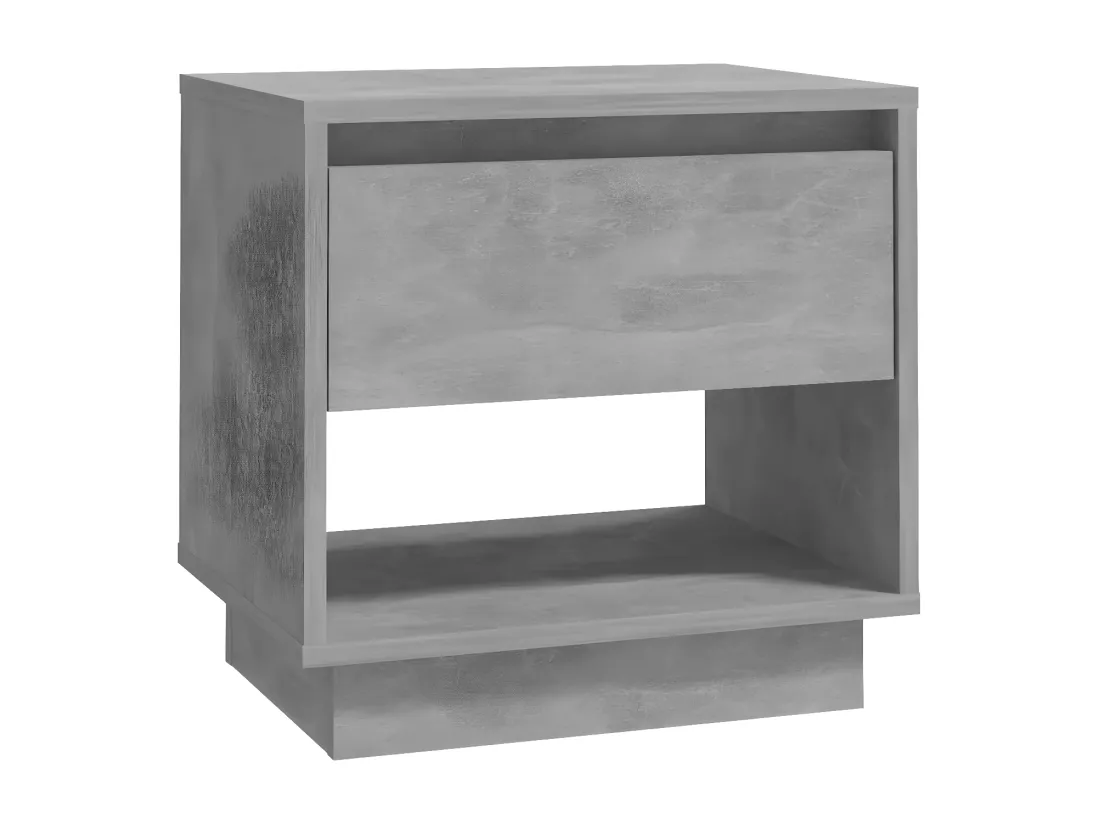 Table de chevet Gris béton 45x34x44 cm Aggloméré