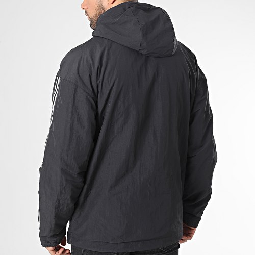 Veste Zippée Capuche Réversible Lock Up HL9186 Noir