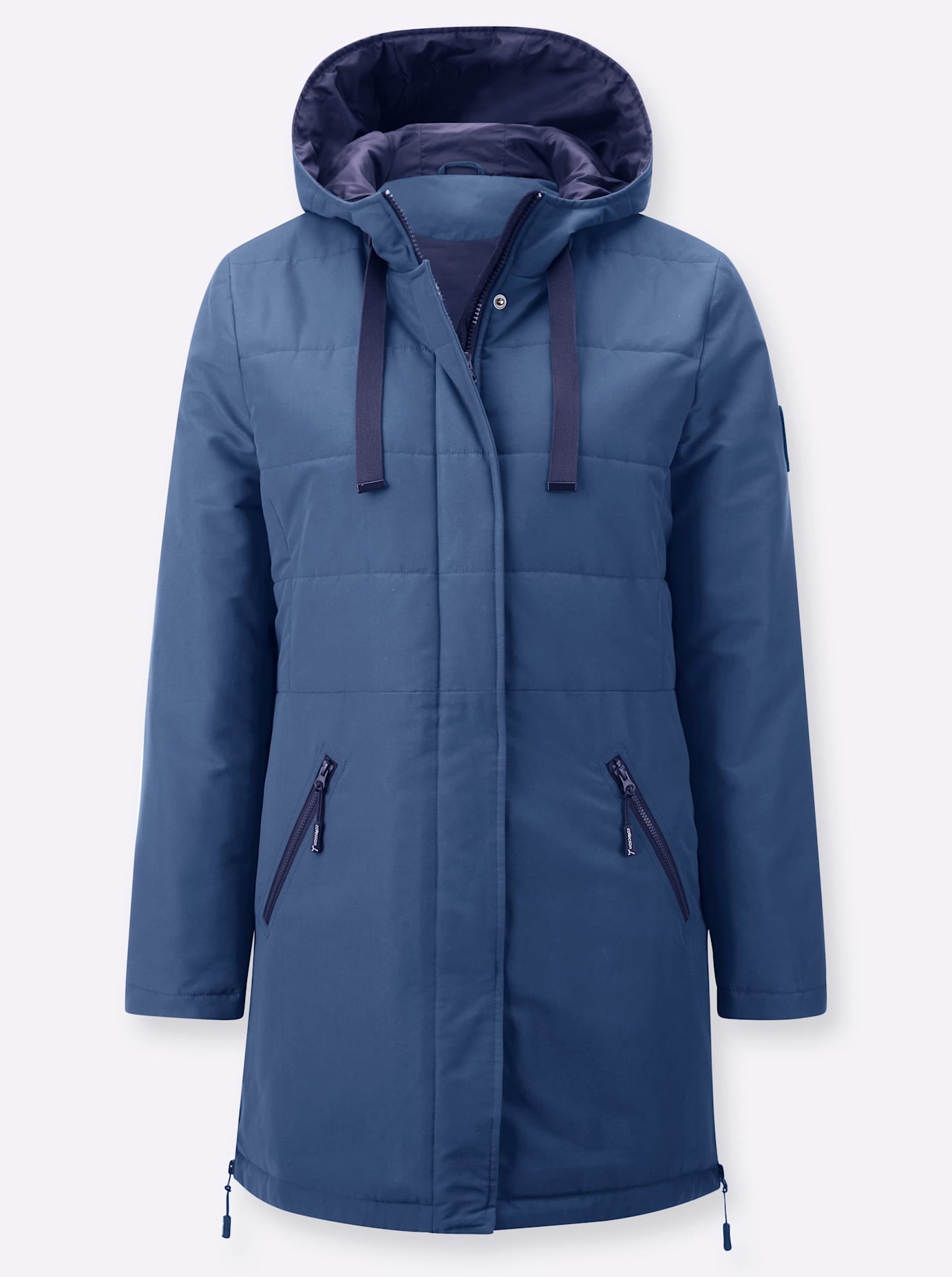 Casual Looks Langjacke mit Kapuze