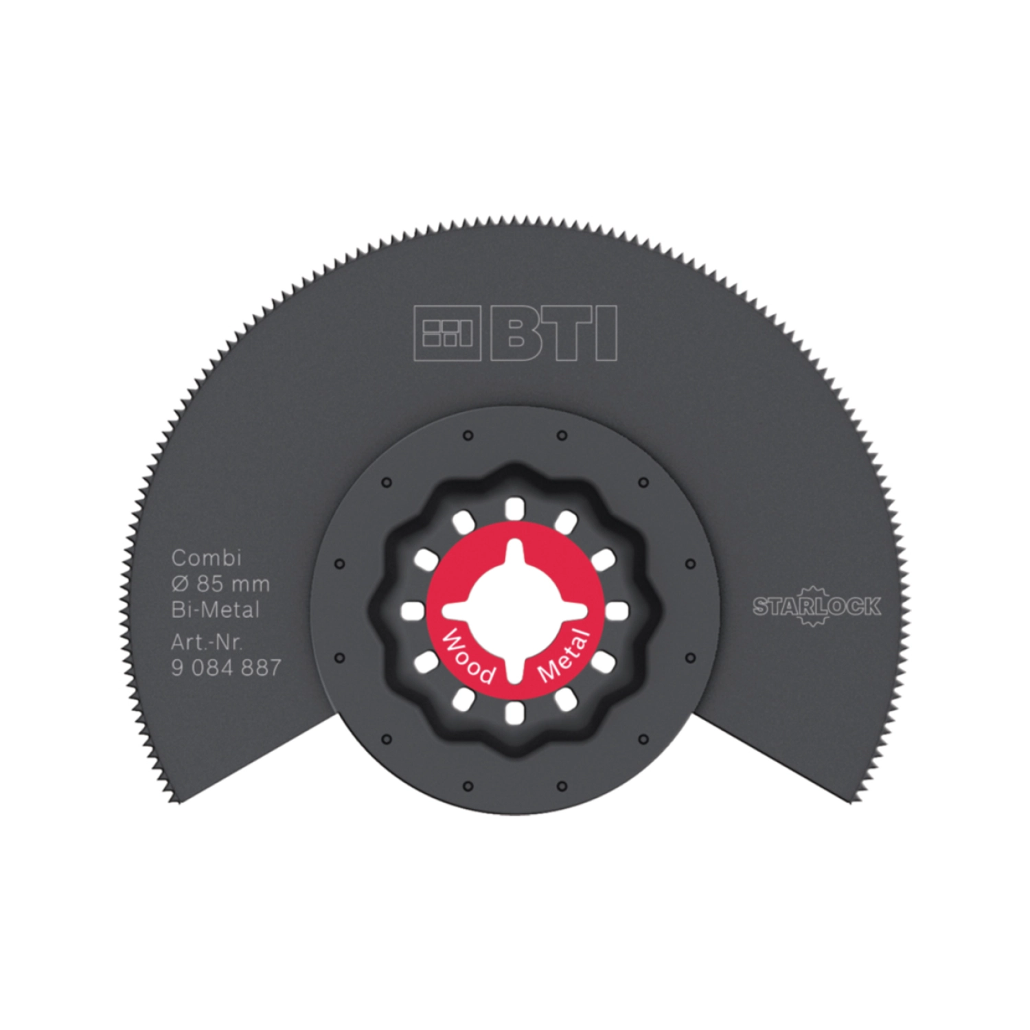 Multizaag SL134 Starlock Multitool segmentzaagblad - Halve maan - BIM - 85 mm