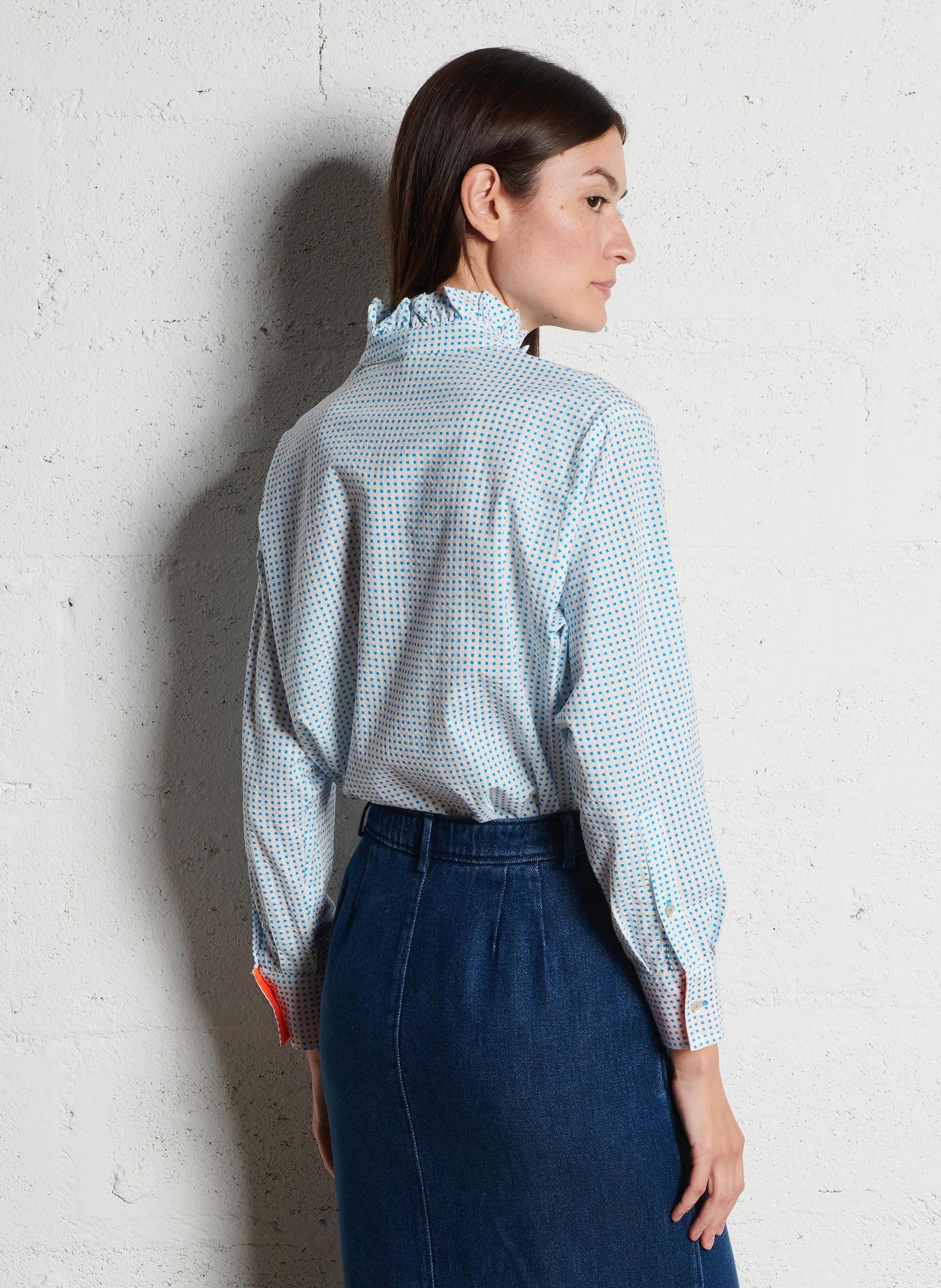 PEPSI - Chemise droite à carreaux en coton| Multicolore