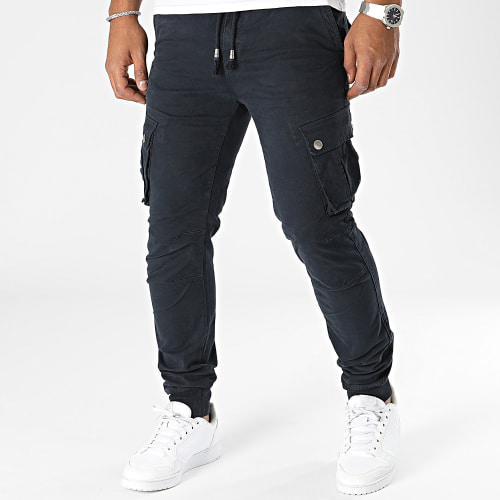 Pantalon Cargo Bleu Marine