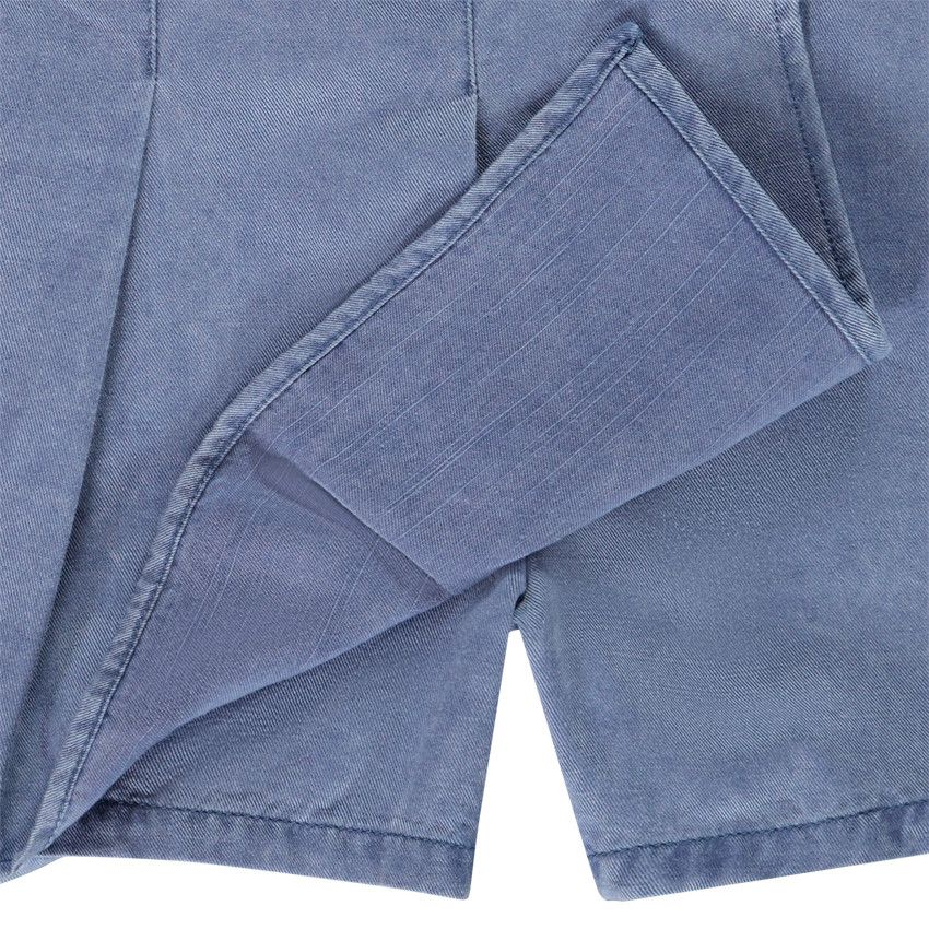 Jupe-short effet plissé pour fille - Bleu