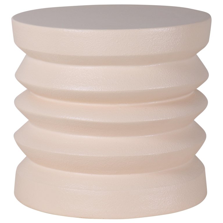 HKliving Stoneware bijzettafel cream