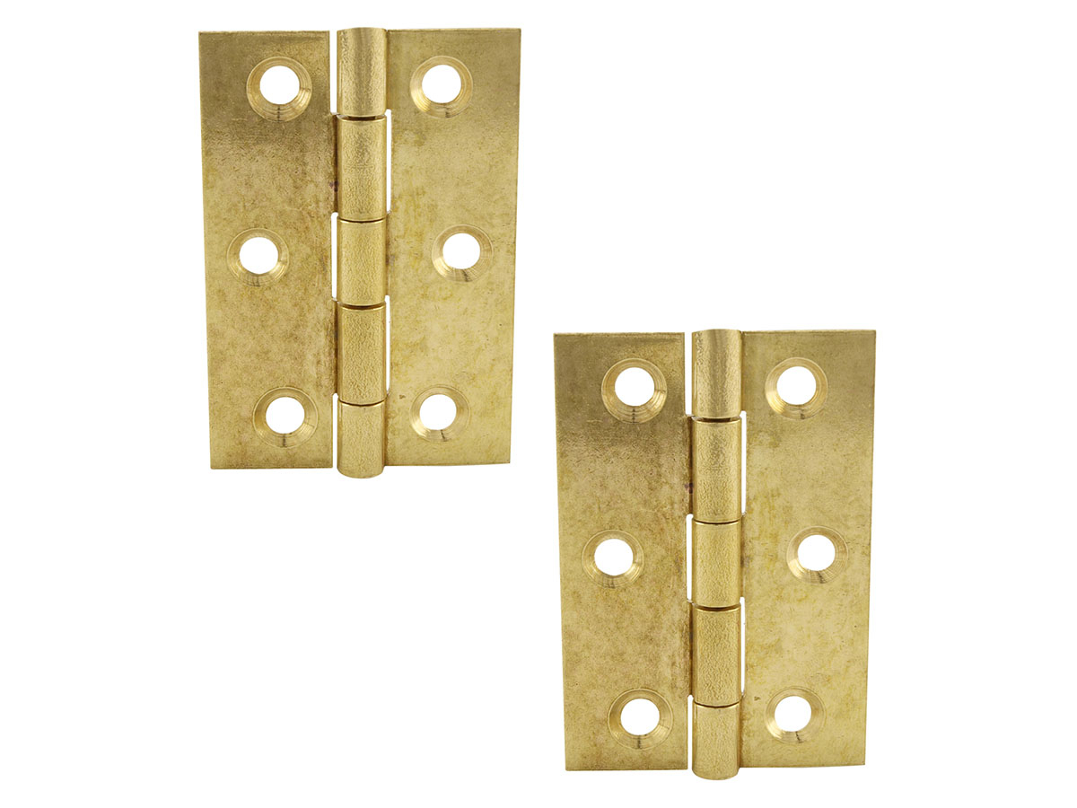 Obelink messingen platte scharnieren (2x stuks) - gold