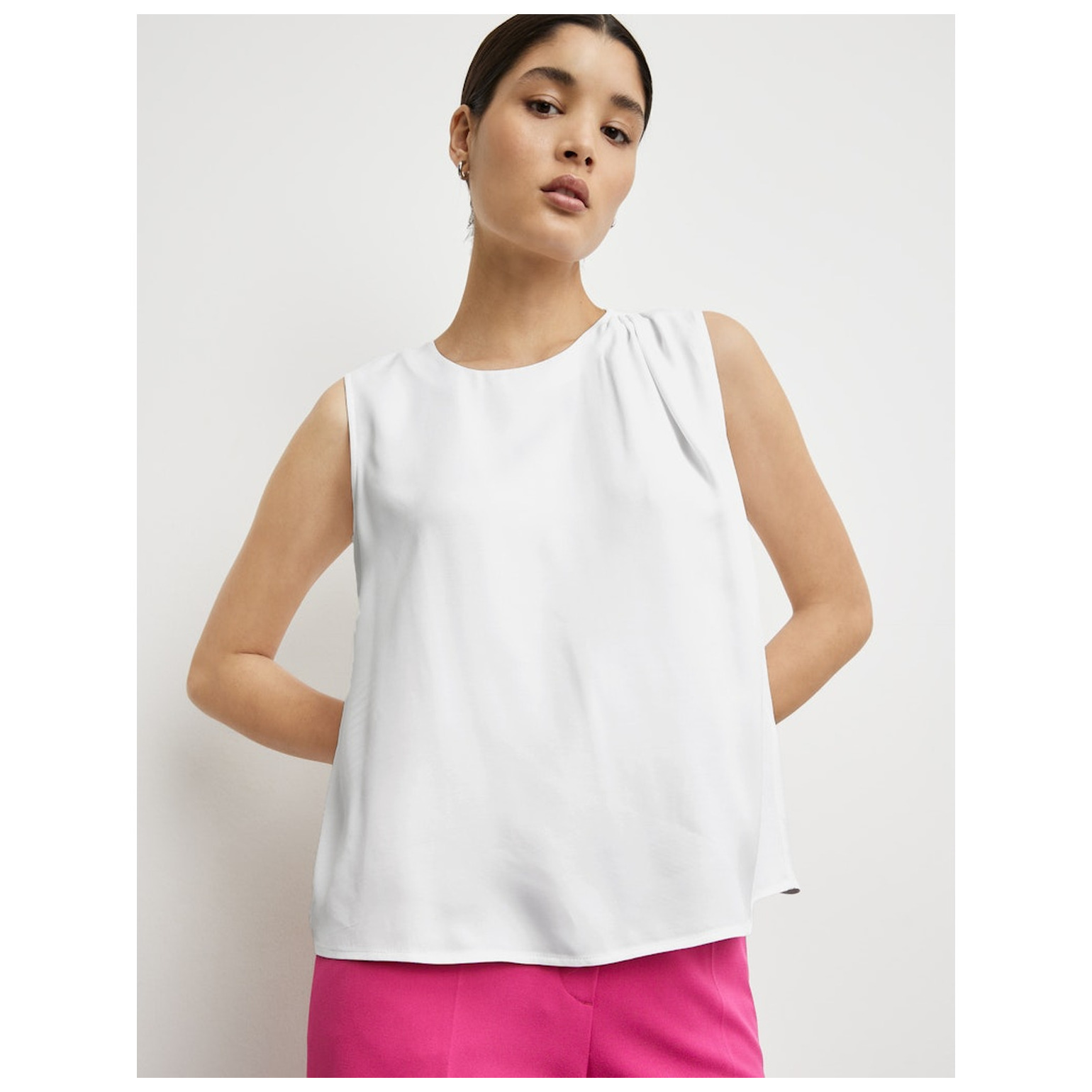 TAIFUN BLUSE OHNE ARM