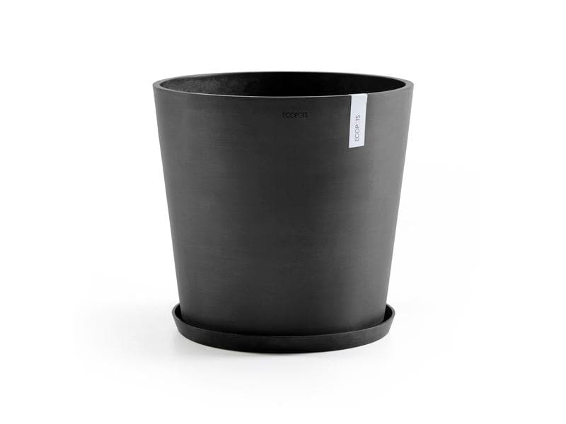 Ecopots Pflanzentopf Amsterdam 50, Dunkelgrau Robuster und langlebiger Blumentopf