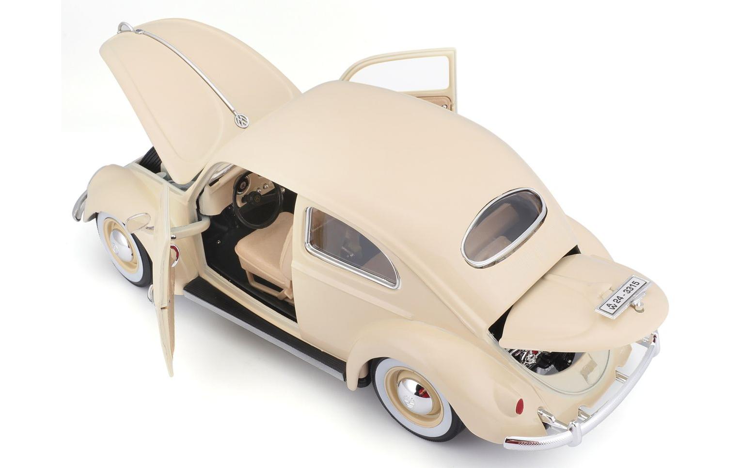 Volkswagen Käfer 1955 Beige 1:18Sammlermodell im Massstab 1:18