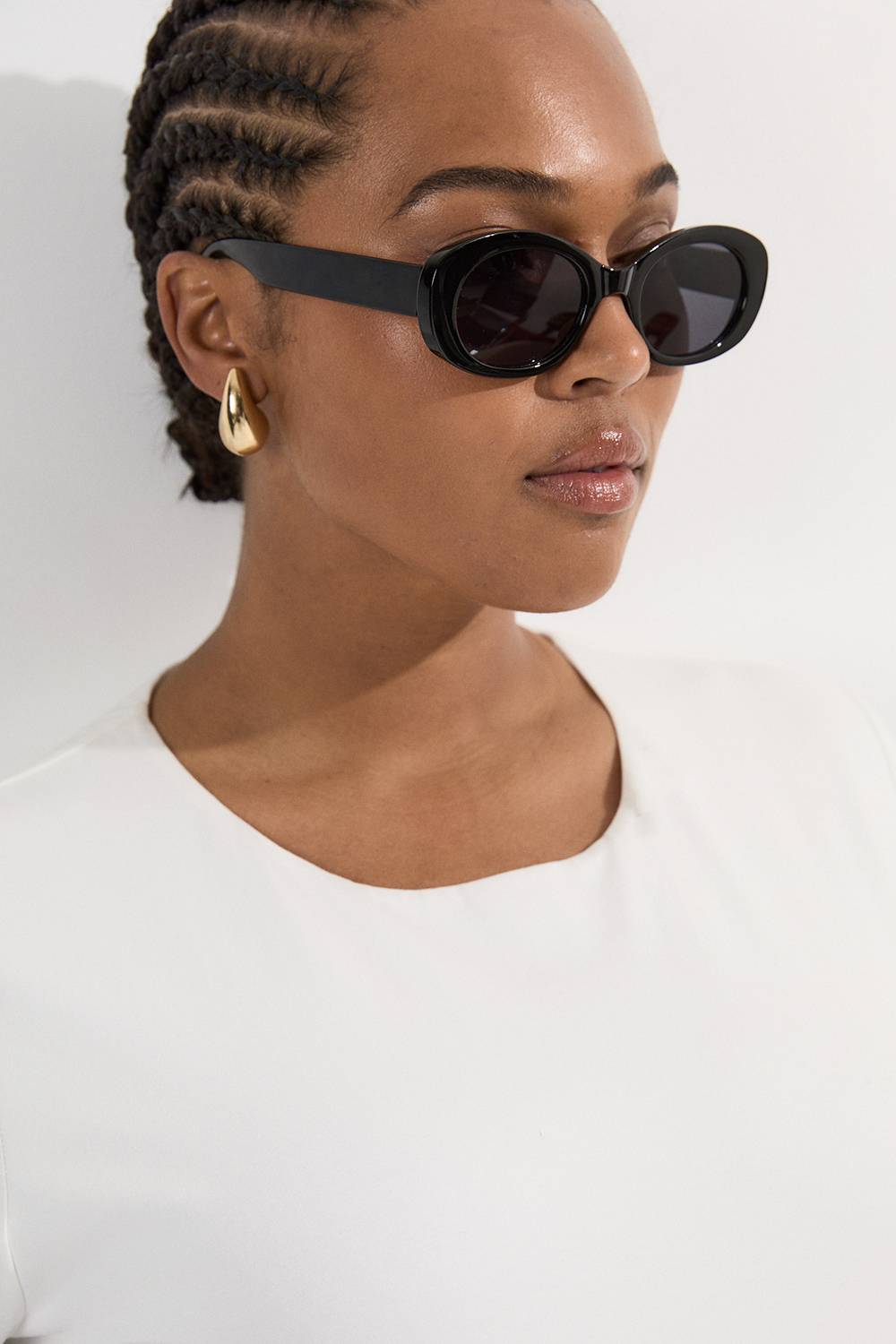 KarenMillen T-Shirt en Coton Stretch Grande Taille