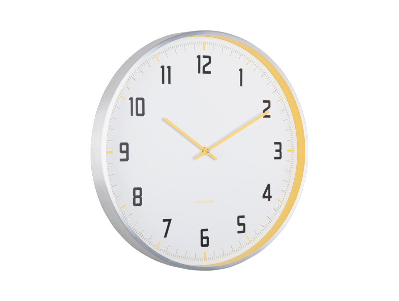 Wall Clock Sporty KA5969BY Bright yellow