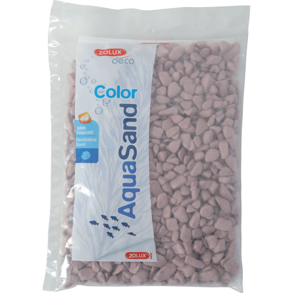 Gravier aqua sand ekaï rose 5/12 mm sac de 1 kg aquarium