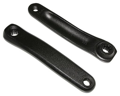 MANIVELLE DROITE   GAUCHE STRONGLIGHT MAGAN3B 175mm NOIR ISIS POUR BOSCH 3ème GENERATION (DEPORT 10mm)
