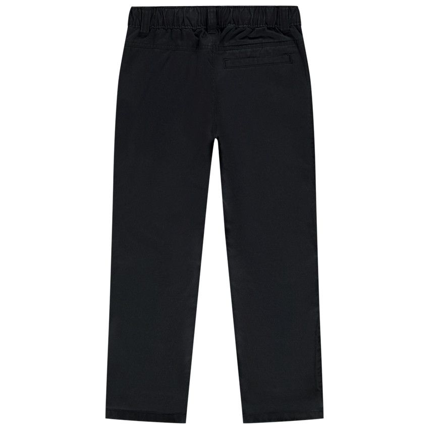 Pantalon chino droit uni pour garçon - Gris foncé
