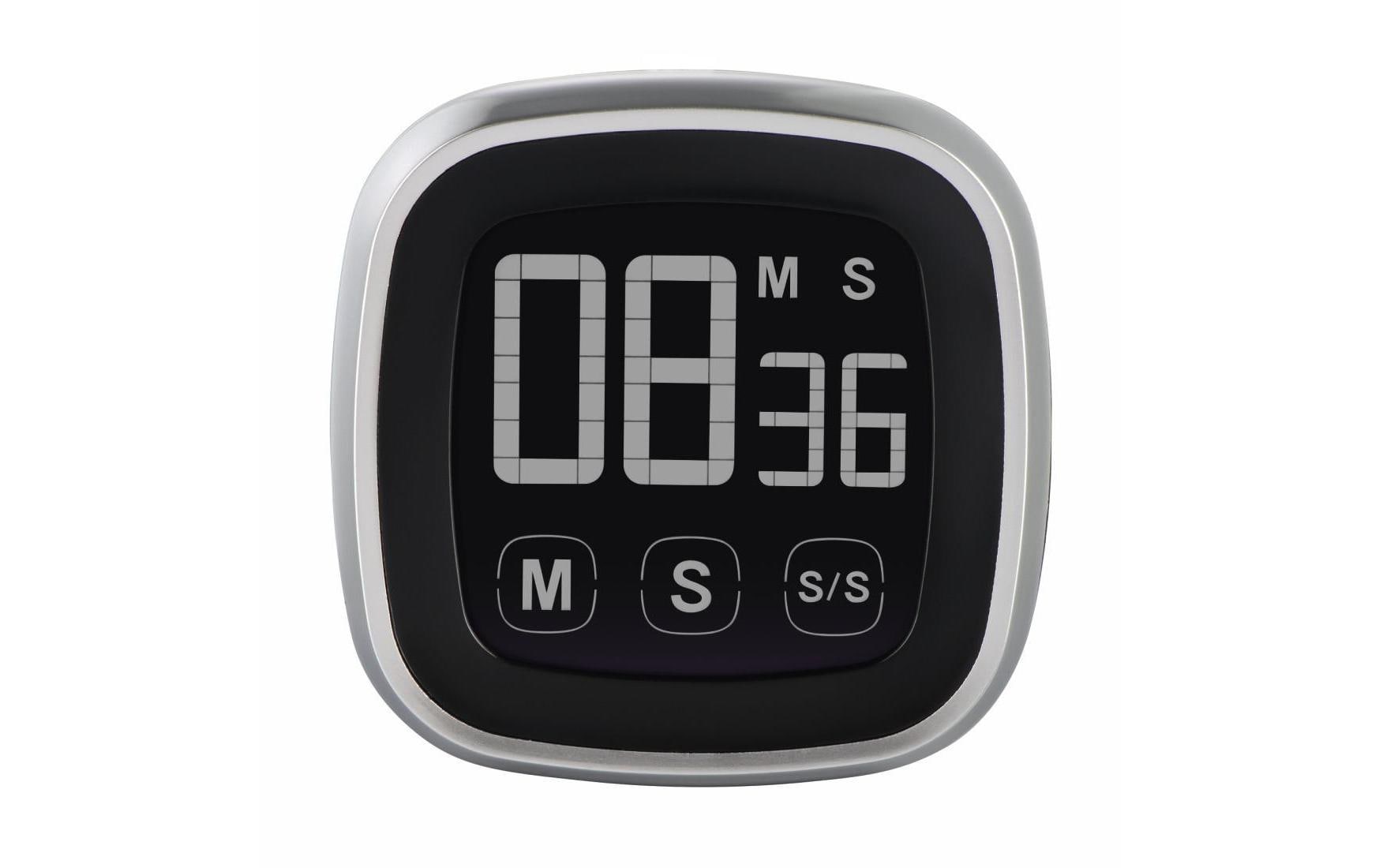 Küchentimer Touch Schwarz/SilberDigitaler Kückenwecker