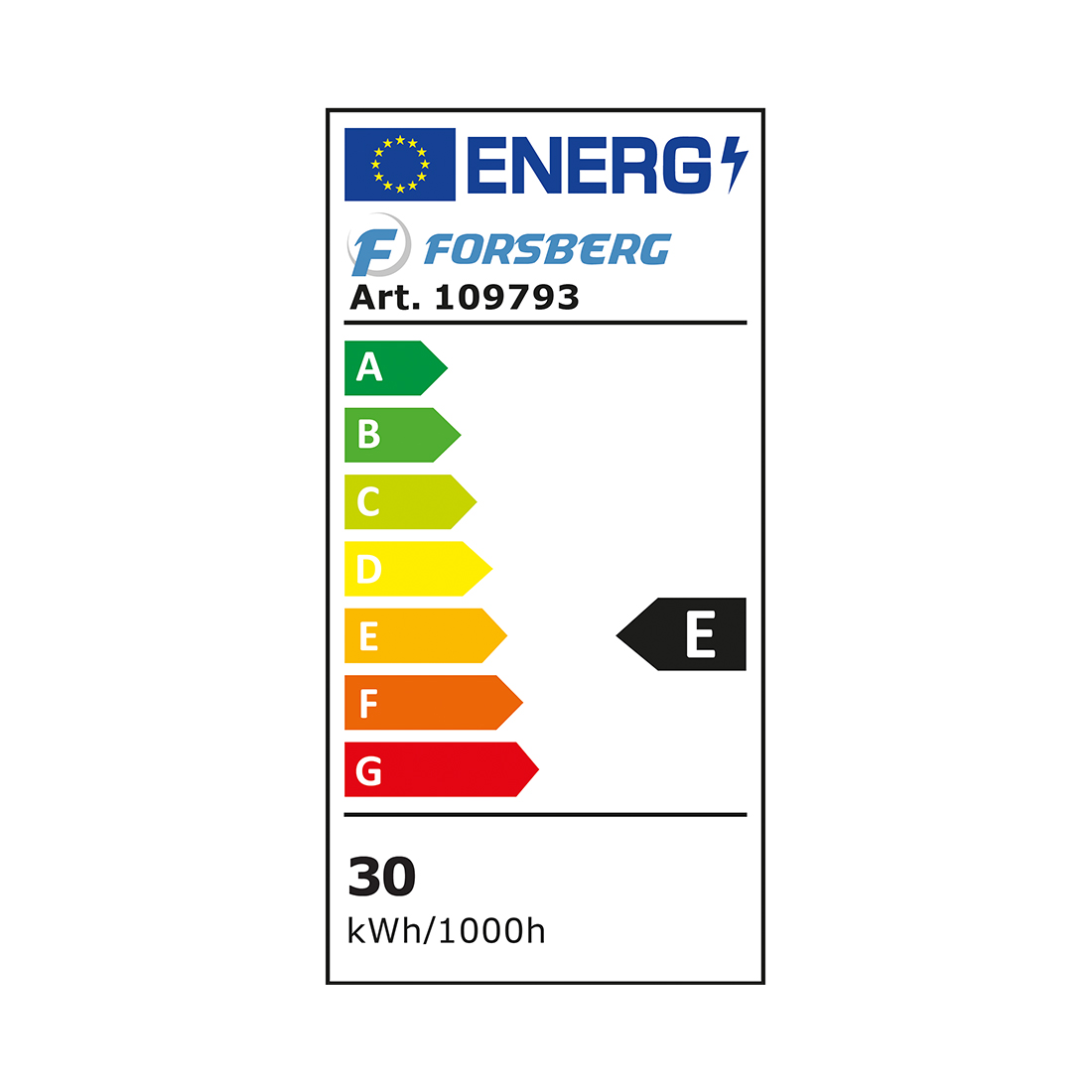 Forsberg Slim LED Scheinwerfer 30 Watt mit Traggestell
