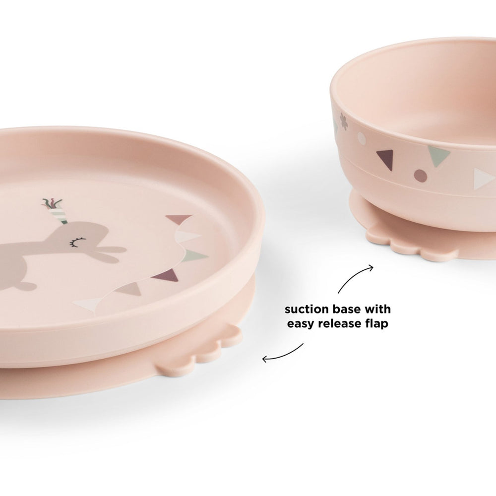 Køb DonebyDeer Celebration Powder Foodie Spisesæt Med Sugekop