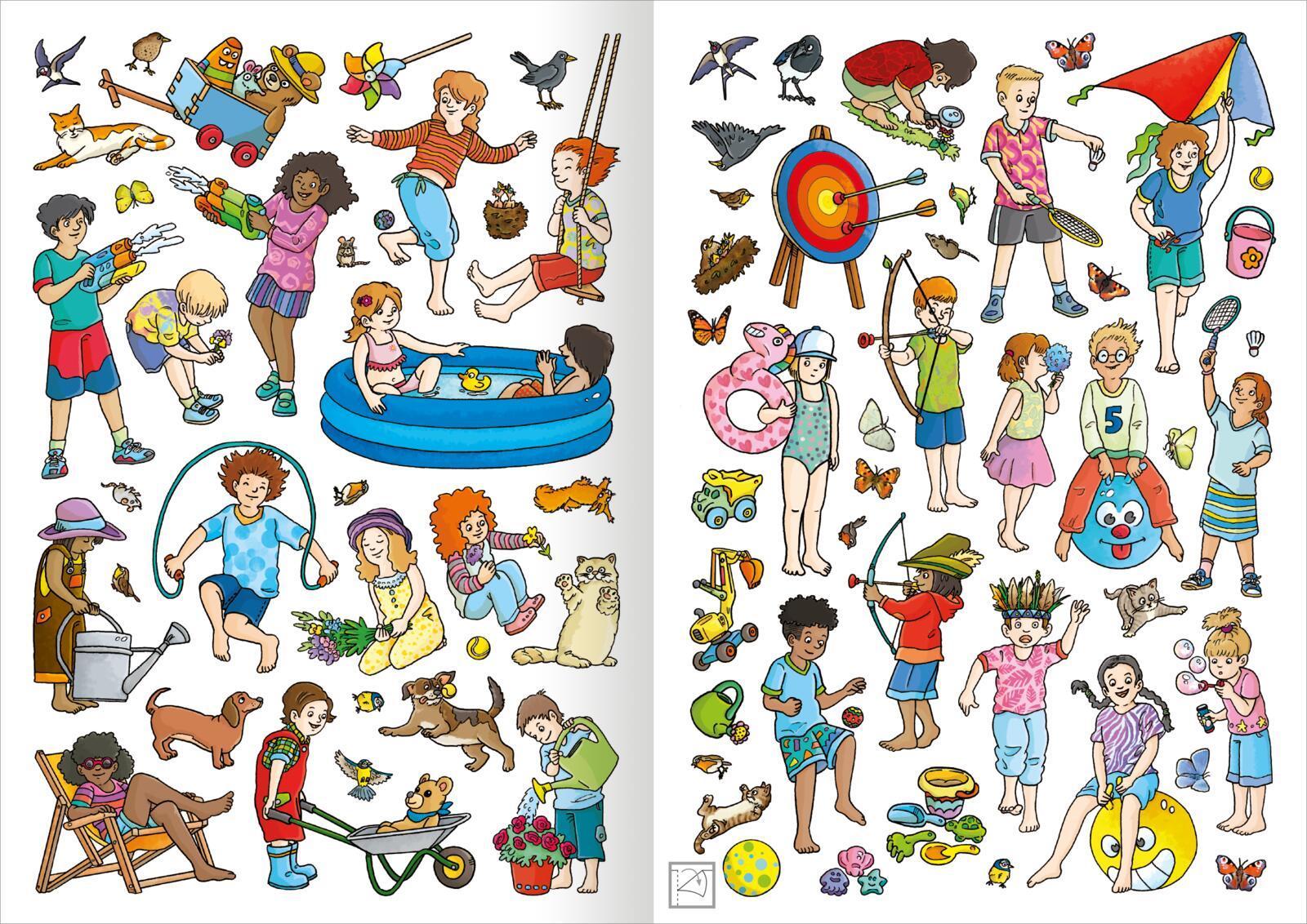 Mein Garten-Stickerheft