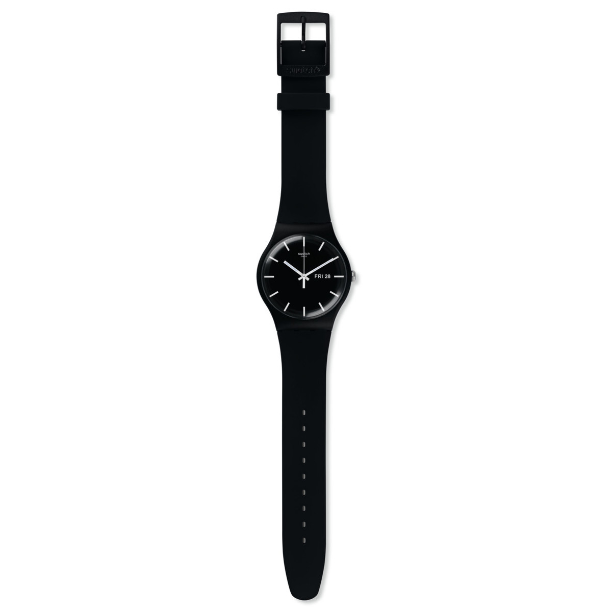 Montre SWATCH New gent biosourced Mono black homme bracelet matériau biosourcé noir