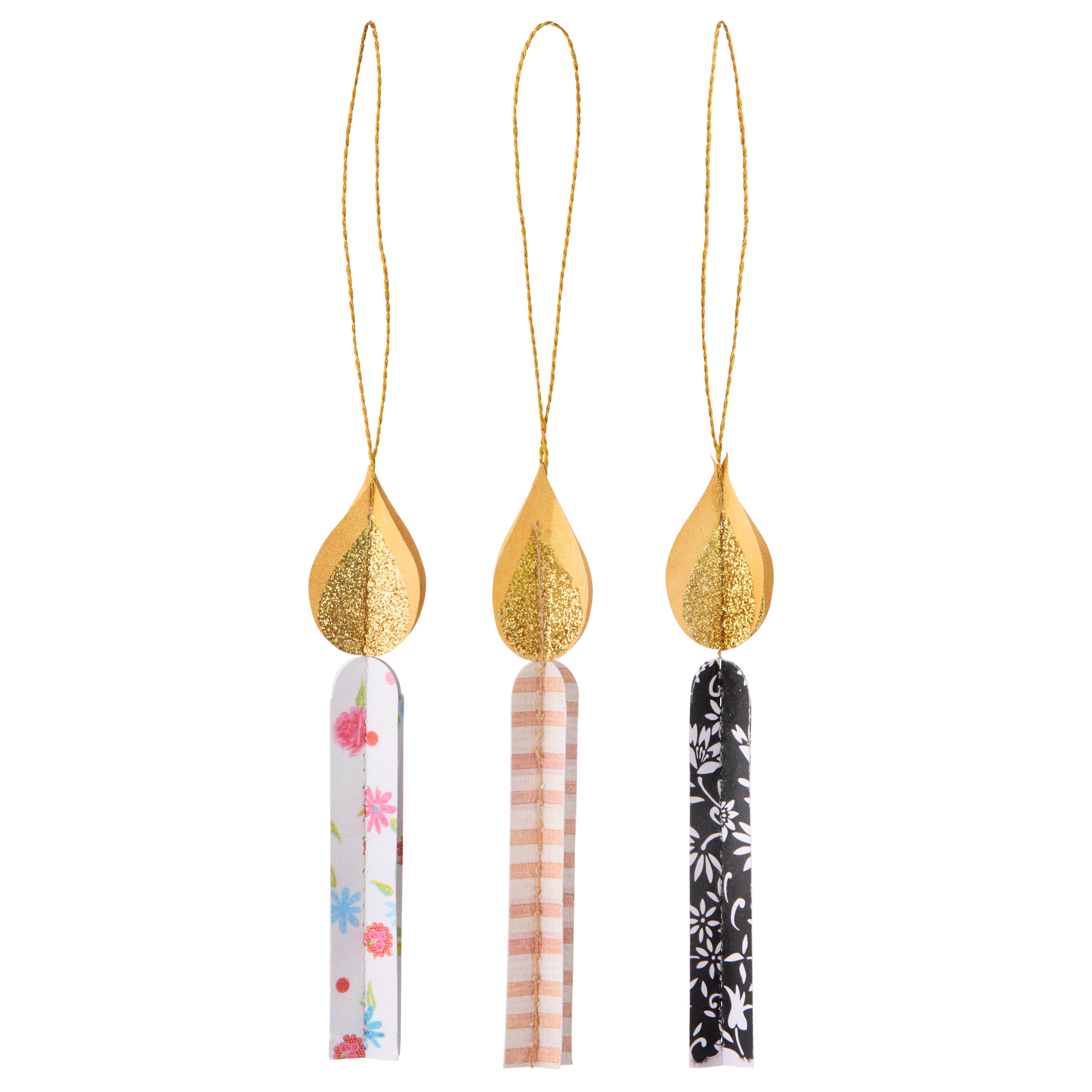 Bahne Interior  x Lisbeth Beck, julelys med snor - 3 stk.