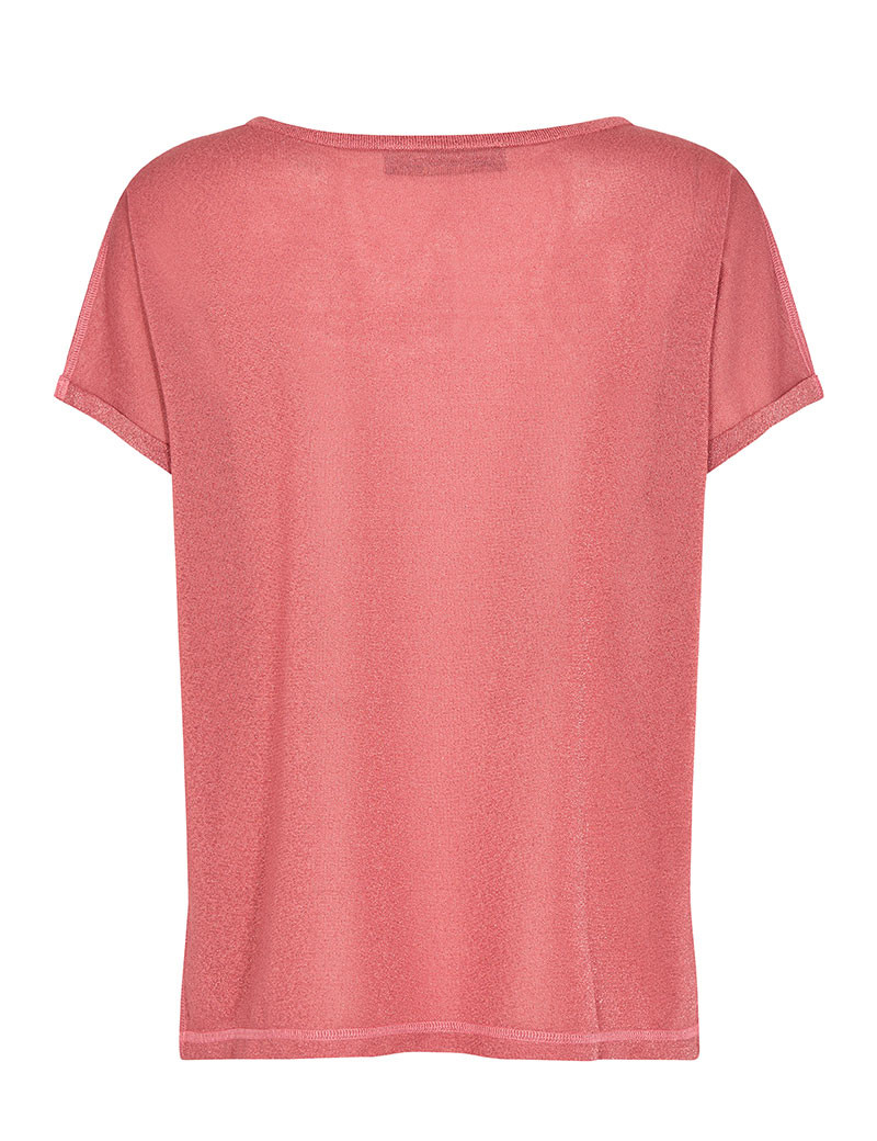 MOS MOSH TOP FEMME KAY LUREX ROSE