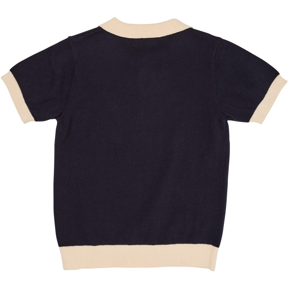 Køb COPENHAGEN COLORS Navy/Creme Kam. Polo m. Broderi