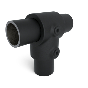 Novidade steigerbuis koppelstuk t-stuk zwart ø 21 mm