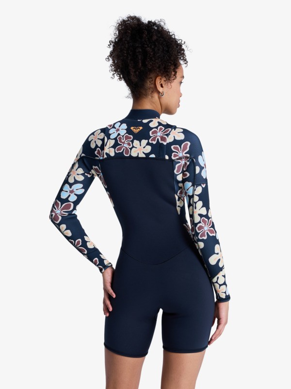 2/2mm Swell Natural Springsuit manches longues Front Zip Noir Femme