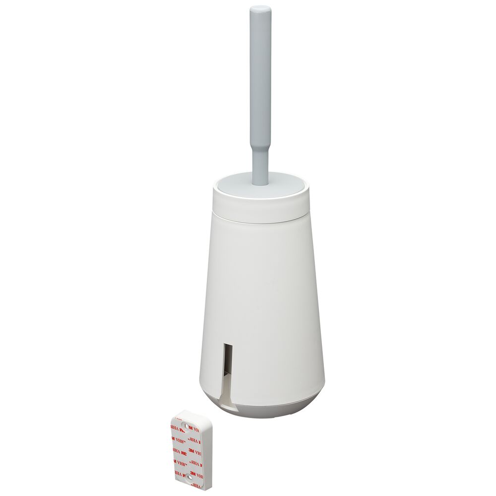 Tiger Tess toiletborstelhouder met Swoop borstel flexibel wit/lichtgrijs