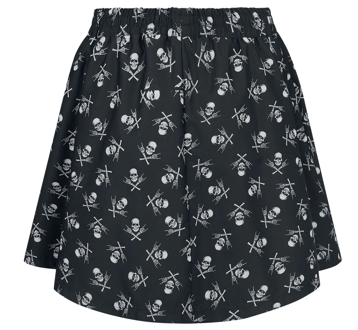 Skull Skirt | Black Premium by EMP Jupe courte