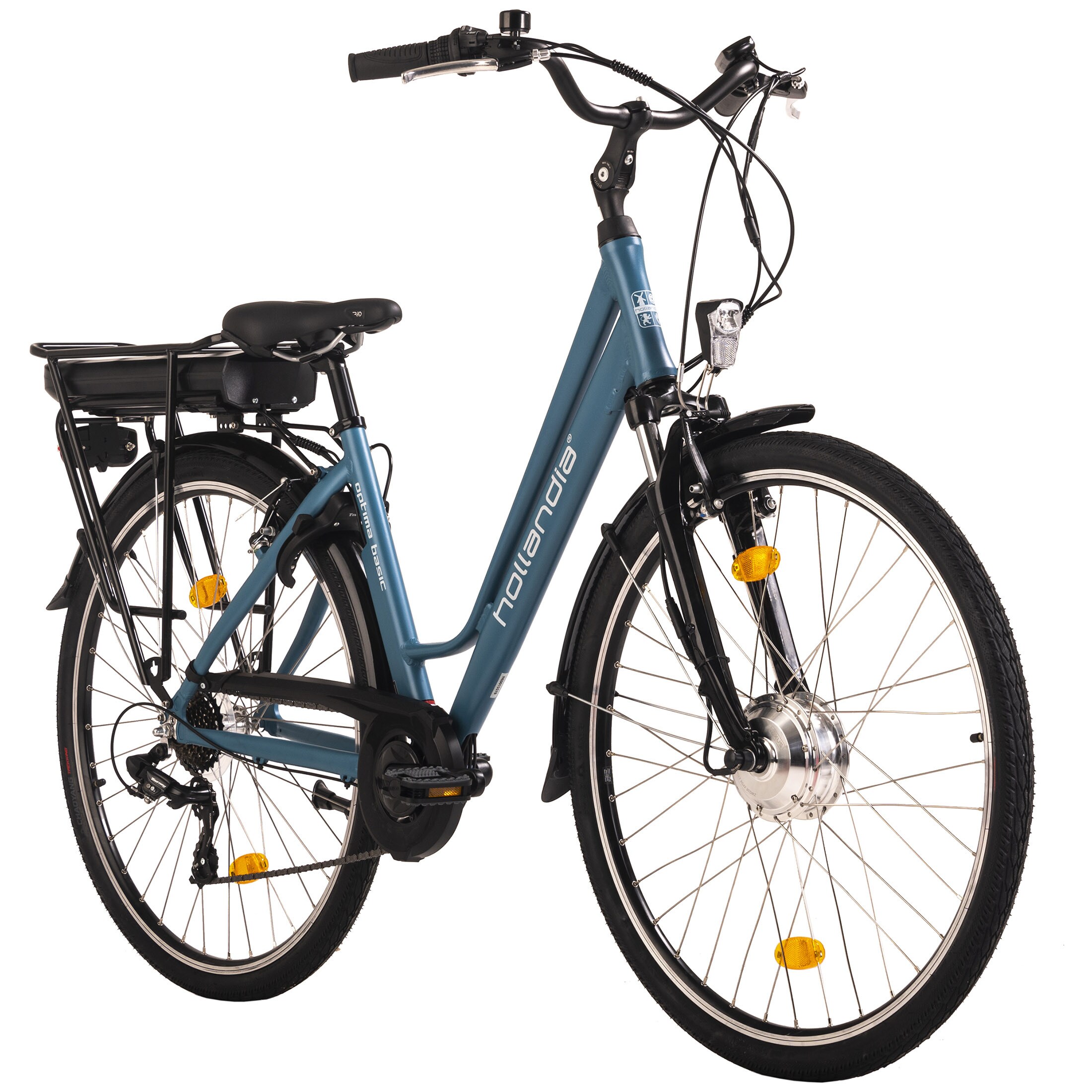 Hollandia E-Citybike Damen 28'' Optima Basic Blau 7 Gänge