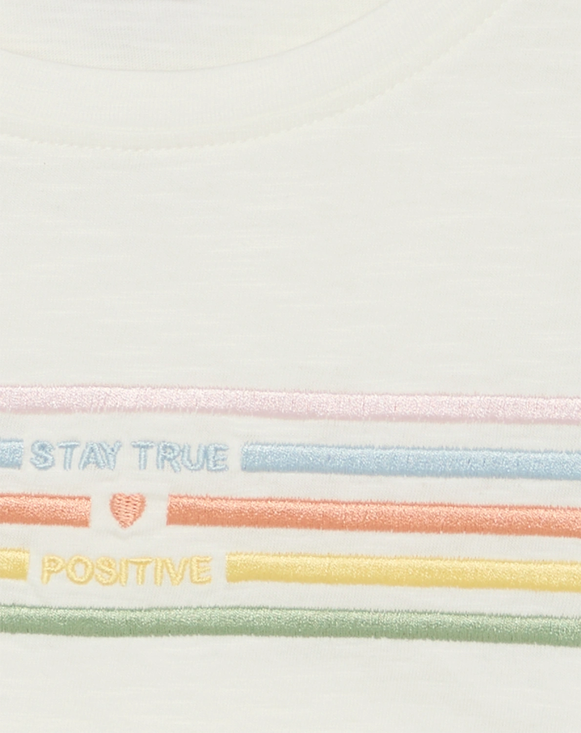 T-Shirt ABIHA RAINBOW in ivory
