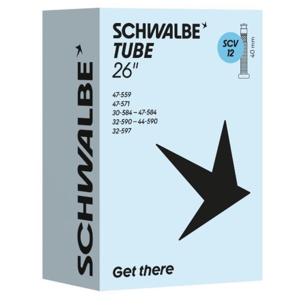 Schwalbe - 26'' (30/47-559/597) SCV12 - Chambre à air pour vélo