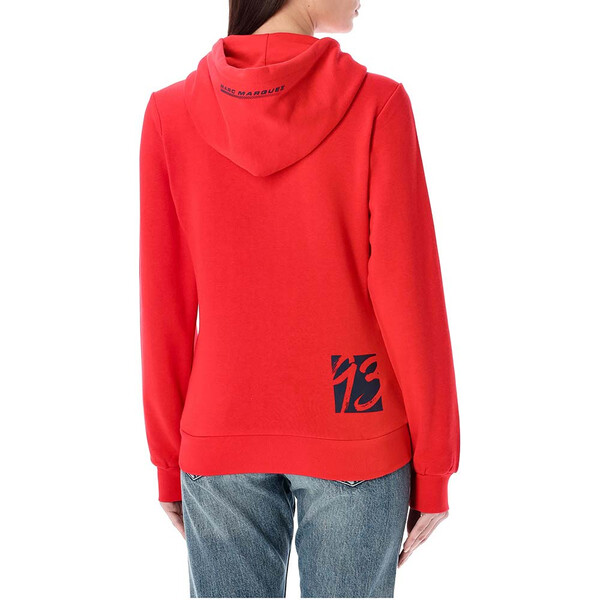 marc marquez - Sweat zippé à capuche femme Ninety Three 93 Rouge