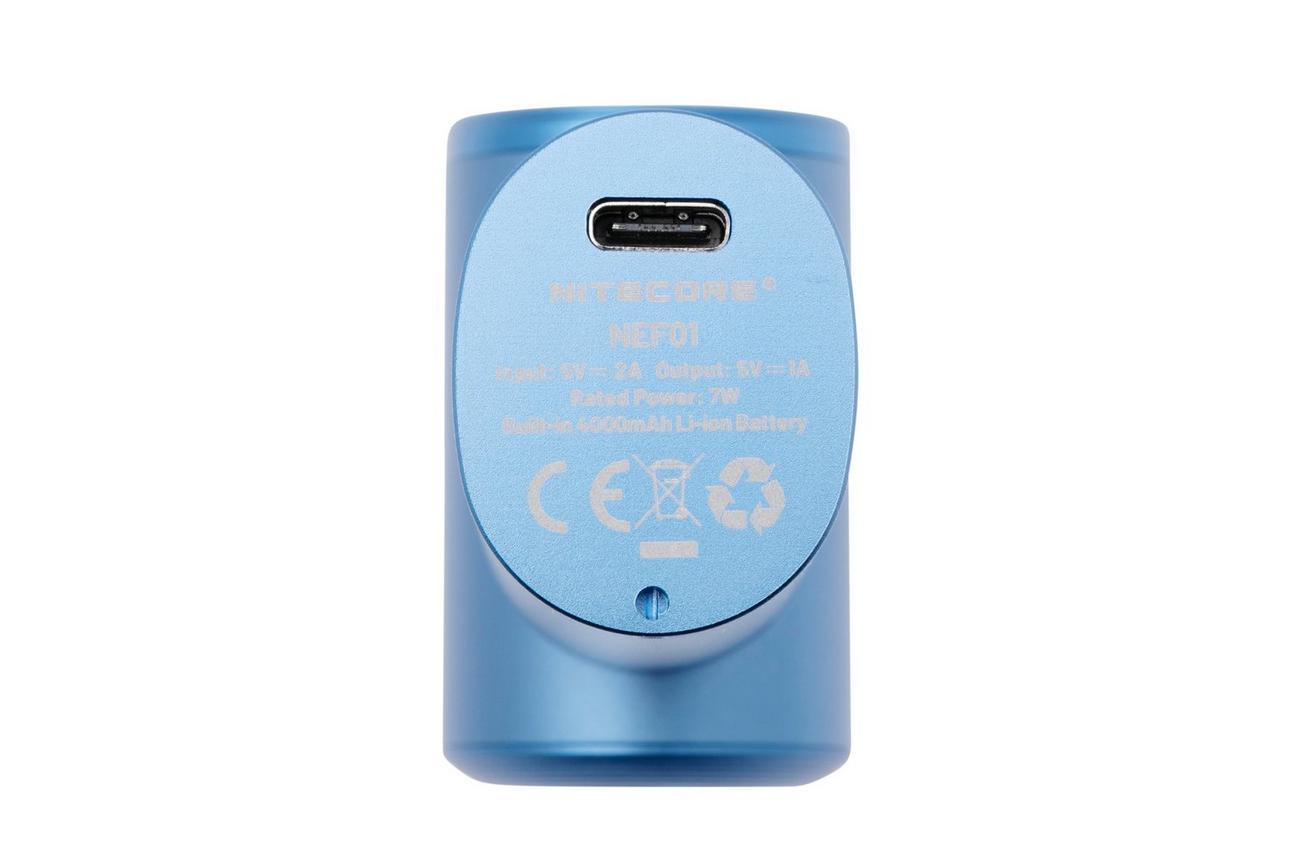Nitecore NEF01 Mini High-Speed Handheld Fan, Cobalt Blue, ventilator