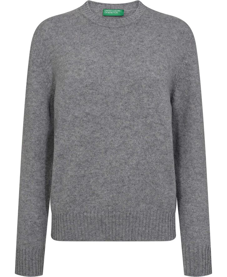 United Colors of Benetton SWEATER L/S Lysegrå
