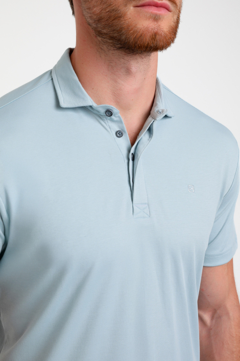 Gabbiano blauwe heren polo