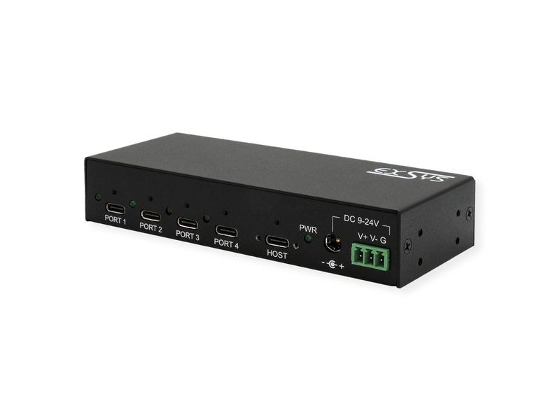 Exsys USB-Hub EX-12294HMS 4 Port USB 3.2 Gen 2 x 1 Metall HUB mit 4x USB-C Anschlüssen