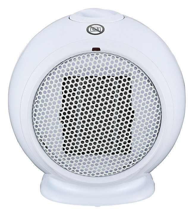Chauffage d'appoint soufflant céramique blanc 500W