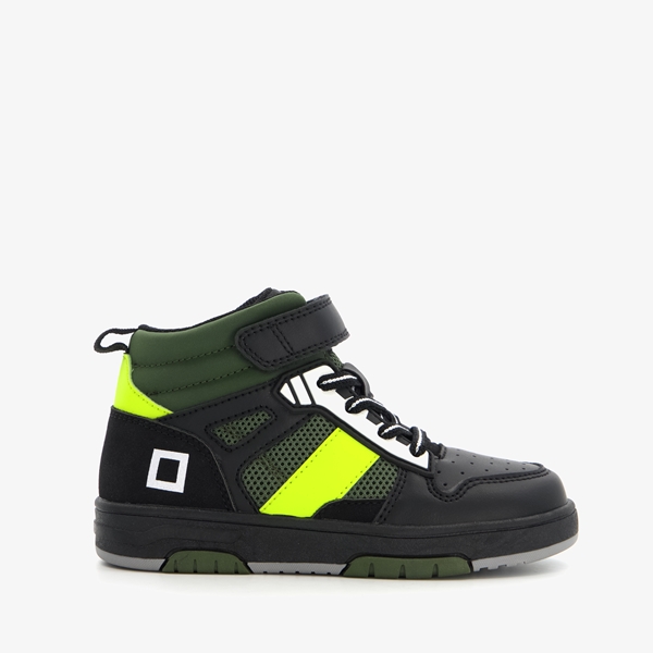 Blue Box hoge jongens sneakers zwart/groen