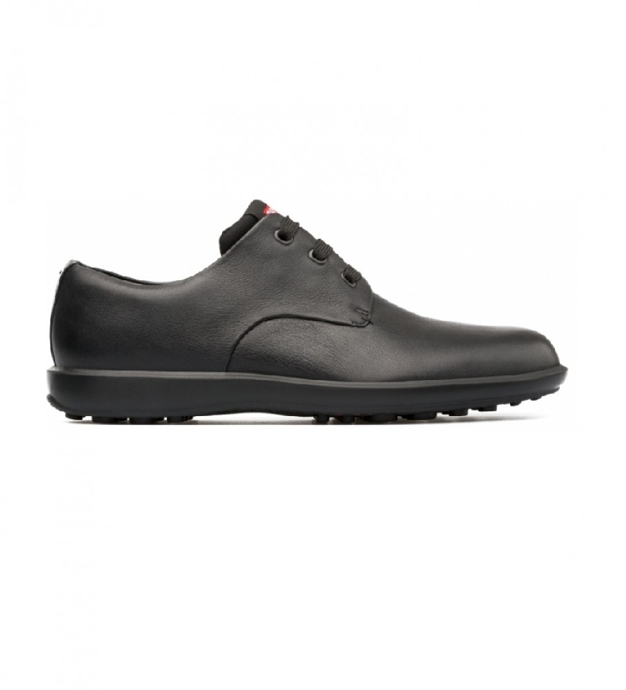 Sapatos de trabalho Camper Atom em couro preto