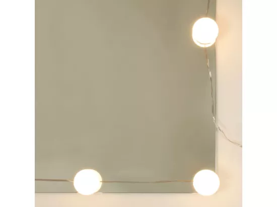 Coiffeuse avec LED chêne sonoma 86,5x35x136 cm