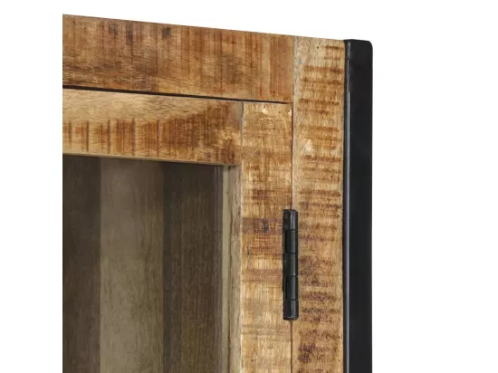 Buffet 100x40x175 cm bois de manguier brut massif