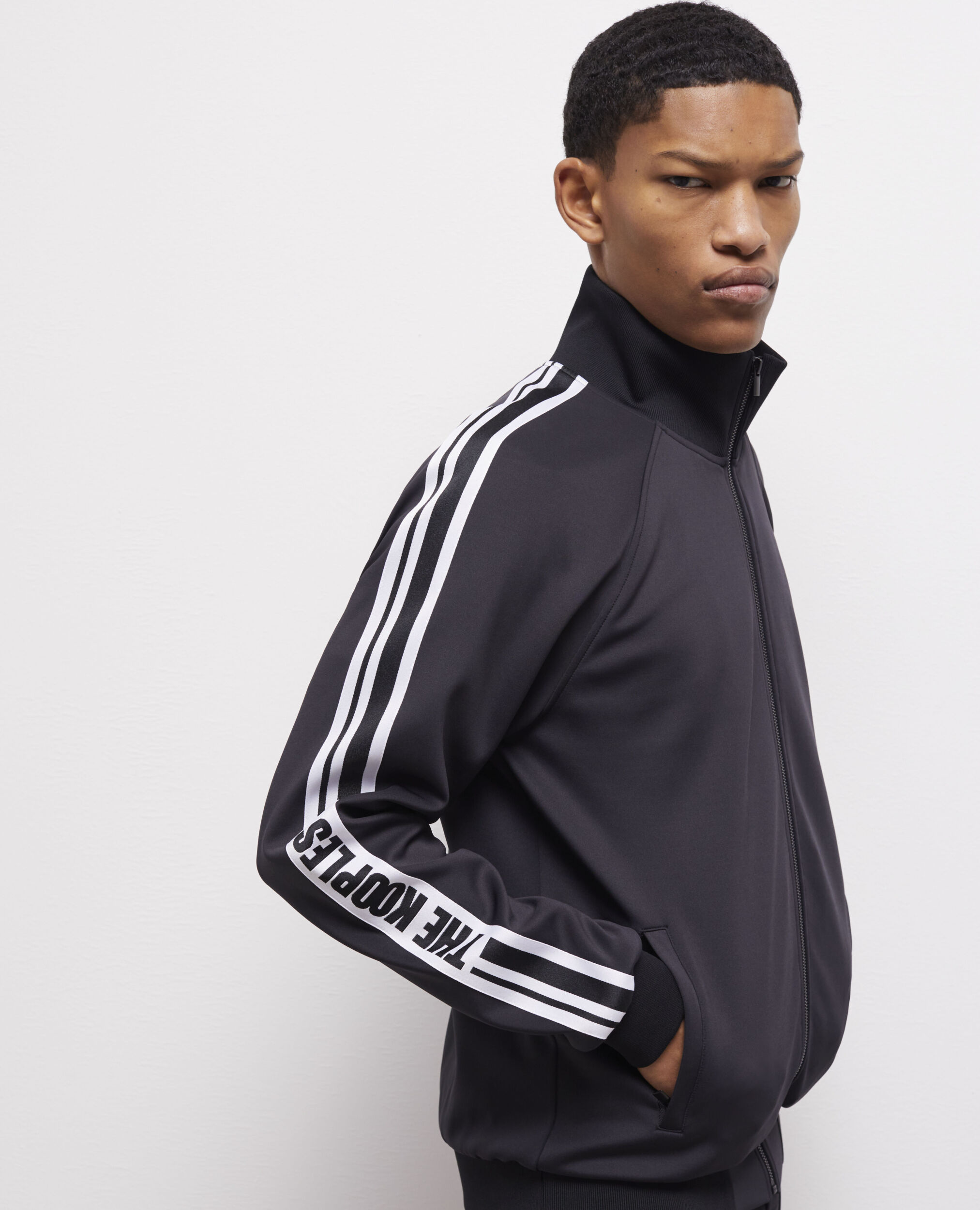 Blouson à logo noir