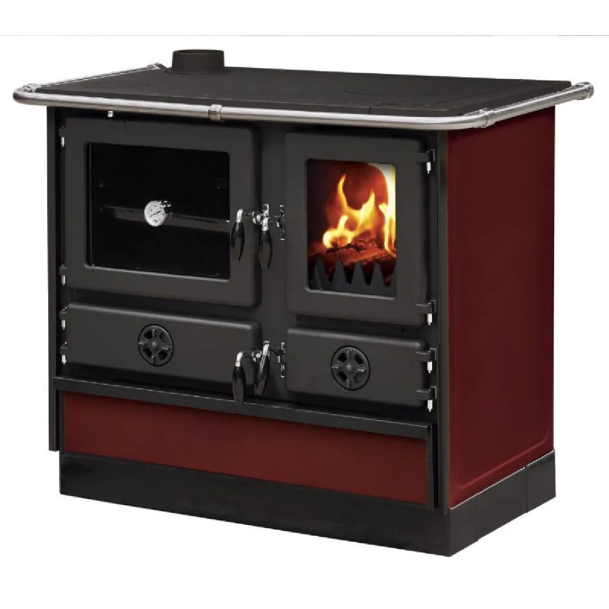 Interstoves Magnum MBS Cuisinière à bois - Bordeaux