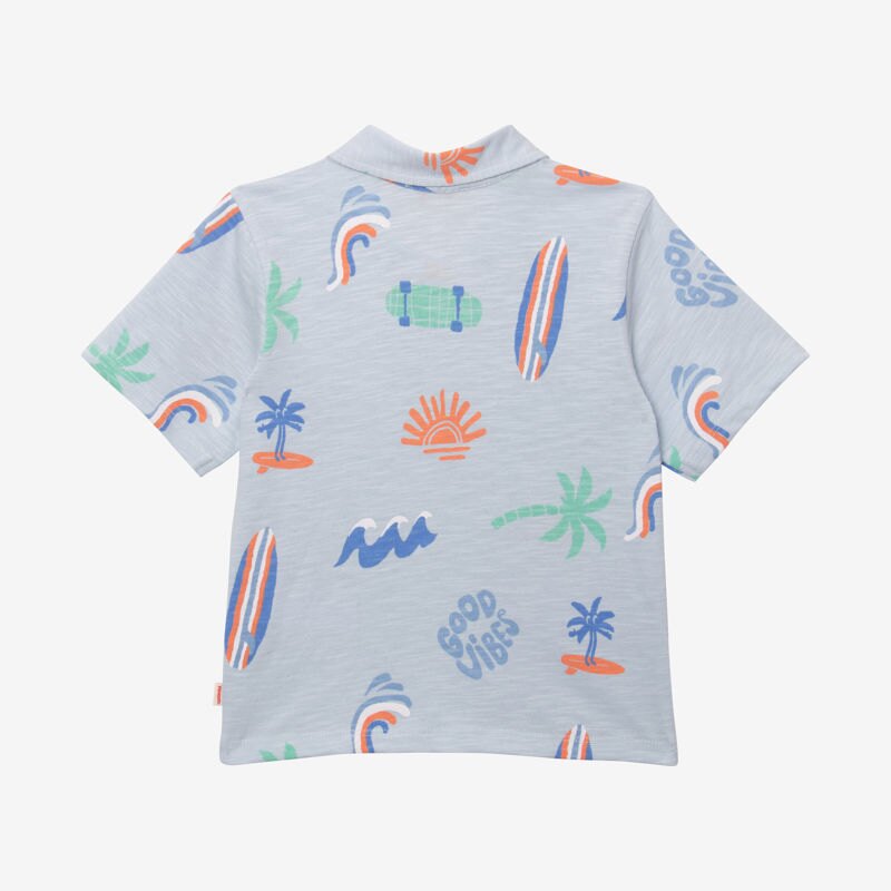 Polo bébé garçon good vibes bleu Catimini Bleu