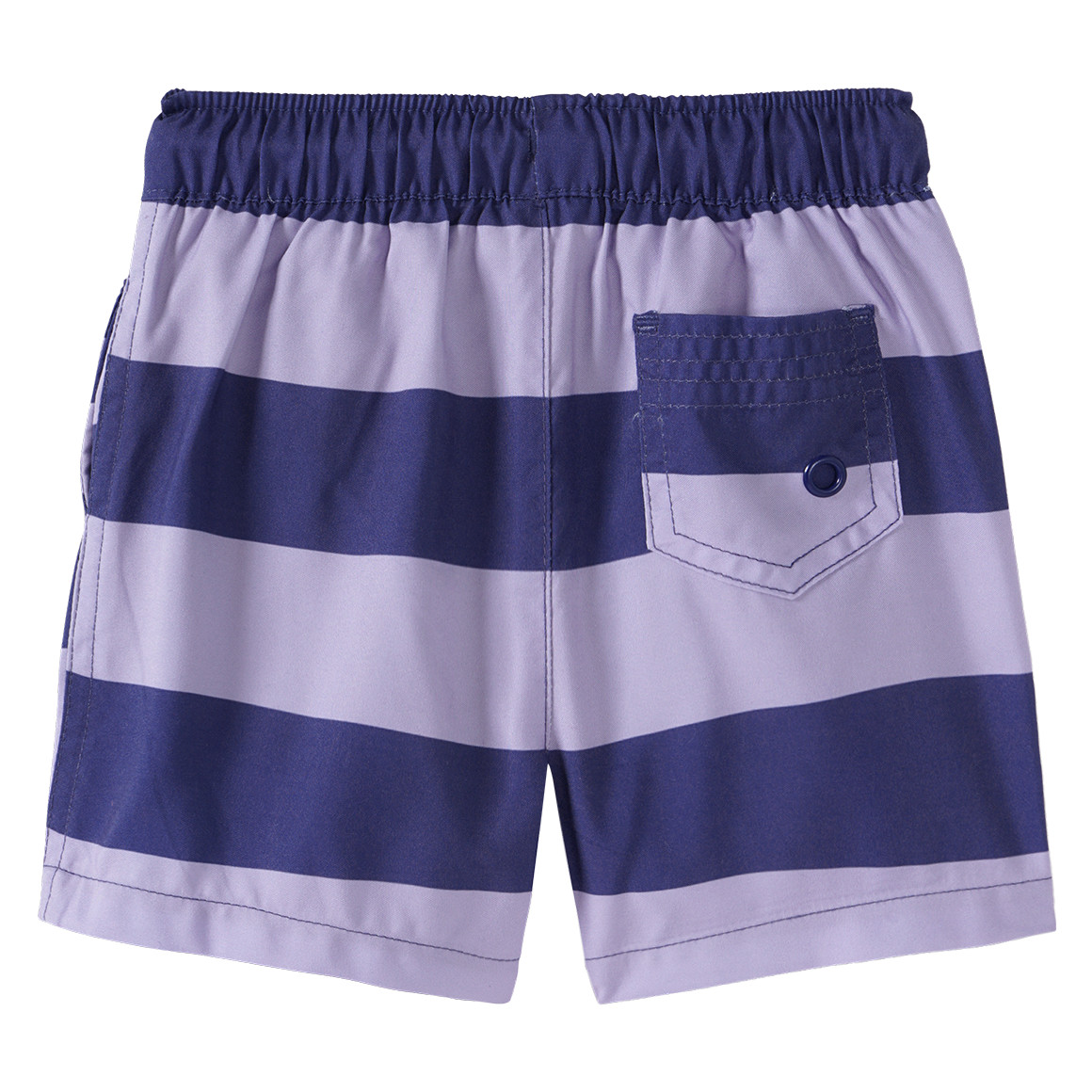 Famy Jungen Badeshorts mit Streifen dunkellila / helllila