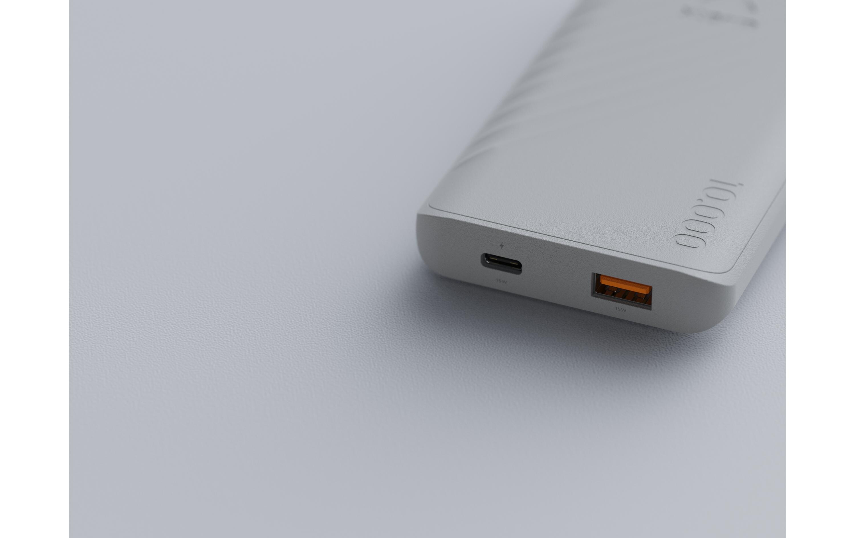 Powerbank Go2 10000 mAhSchlanke 2-Port-Powerbank mit FastCharge