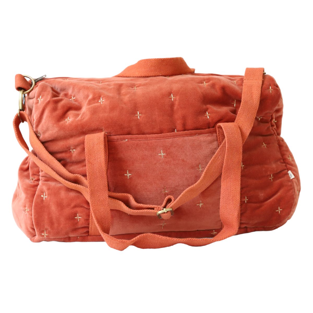 Sac à langer velours terracotta Amande